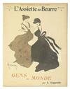 VARIOUS ARTISTS. LASSIETTE AU BEURRE. Group of 9 bound volumes and 3 portfolios of loose issues. 1901-1911. Sizes vary, each issue app